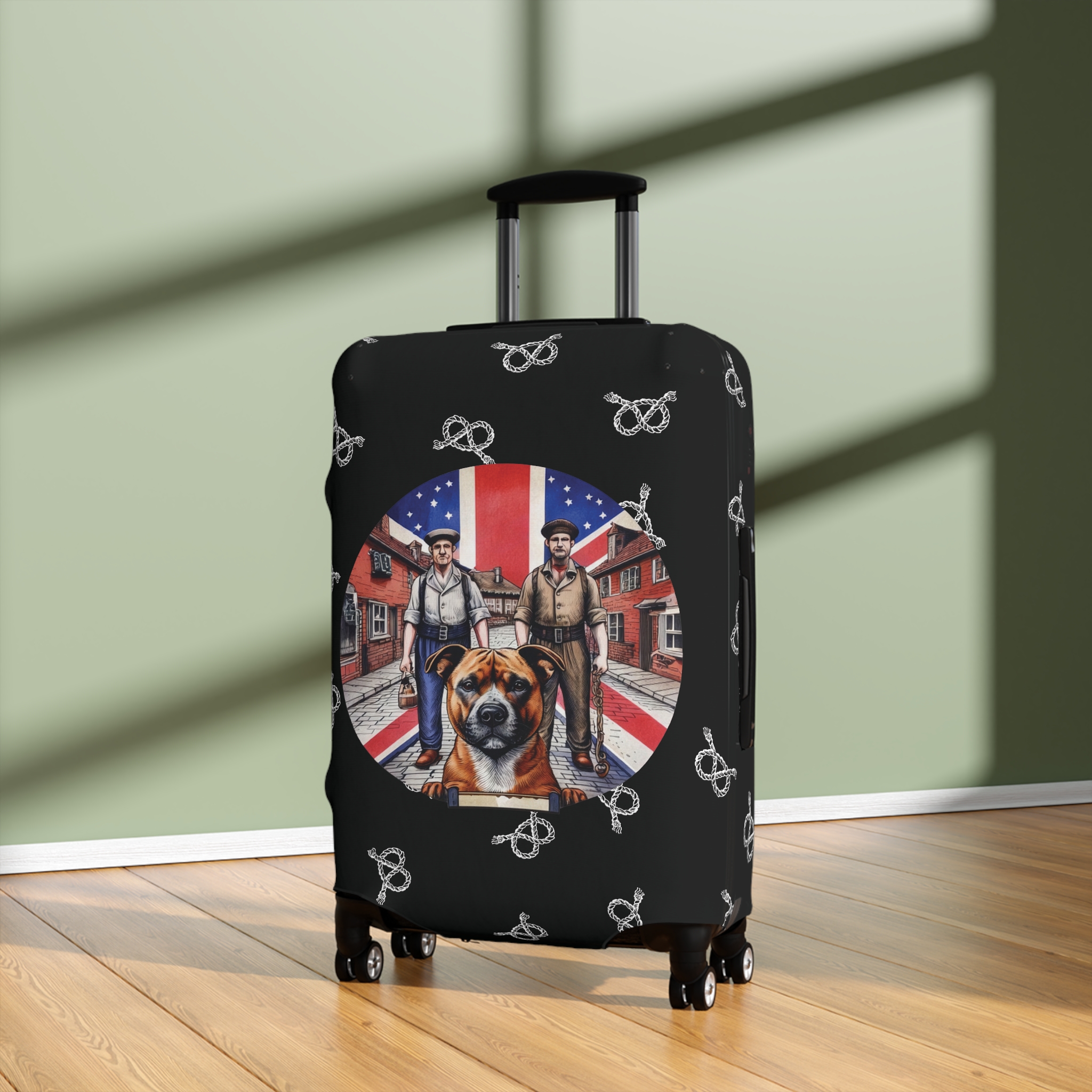 Stafford Union Jack Coal Miner Chain Maker Luggage Cover - Image 9