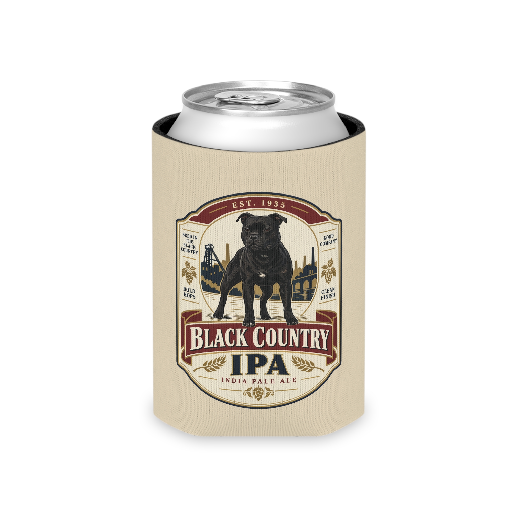 Vintage Stafford Beer Label Can Cooler - Image 5