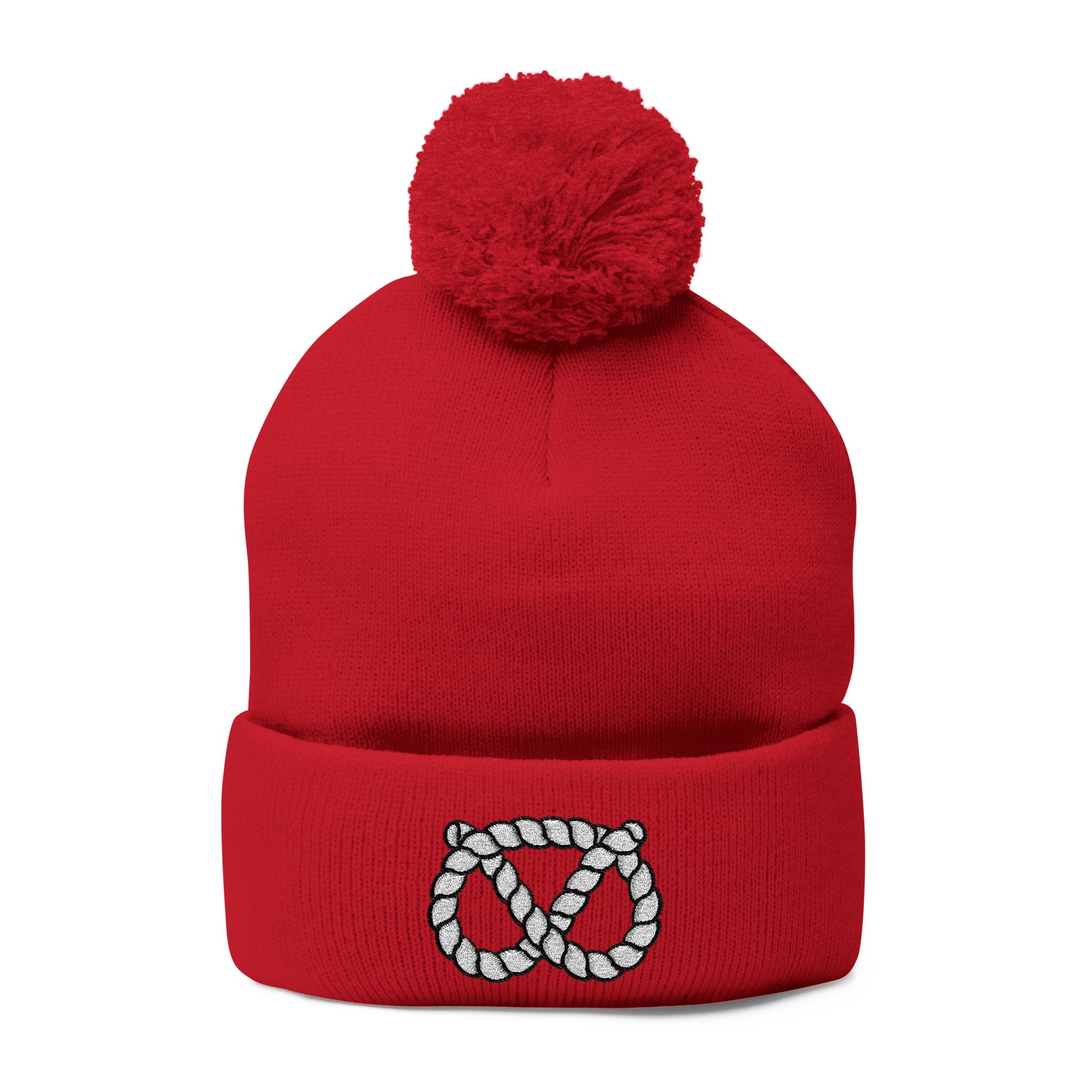 Pom-Pom Stafford Knot Knit Cap (Embroidery) - Image 37