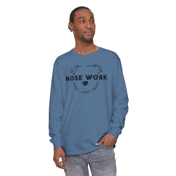 Stafford Nose Work Garment-dyed Long Sleeve T-Shirt - Image 4