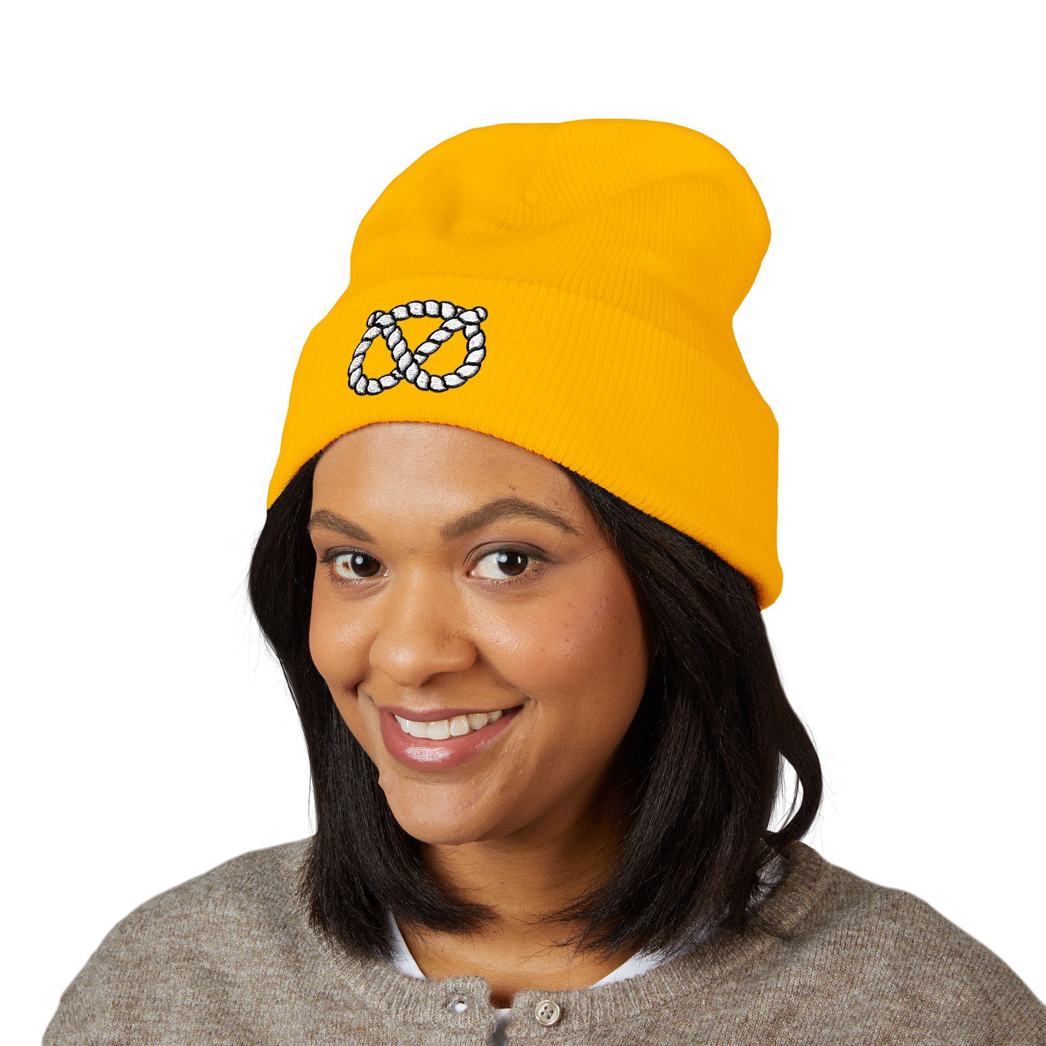 Classic Cuffed Stafford Knot Beanie (Embroidery) - Image 11
