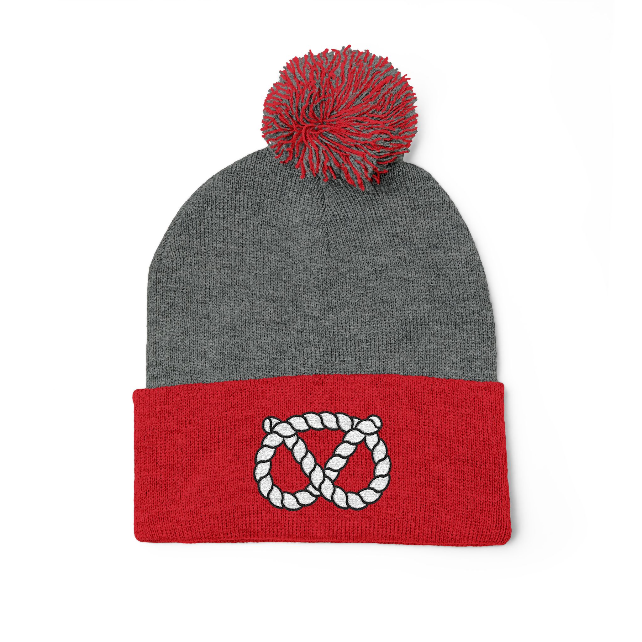 Pom-Pom Stafford Knot Knit Cap (Embroidery) - Image 31