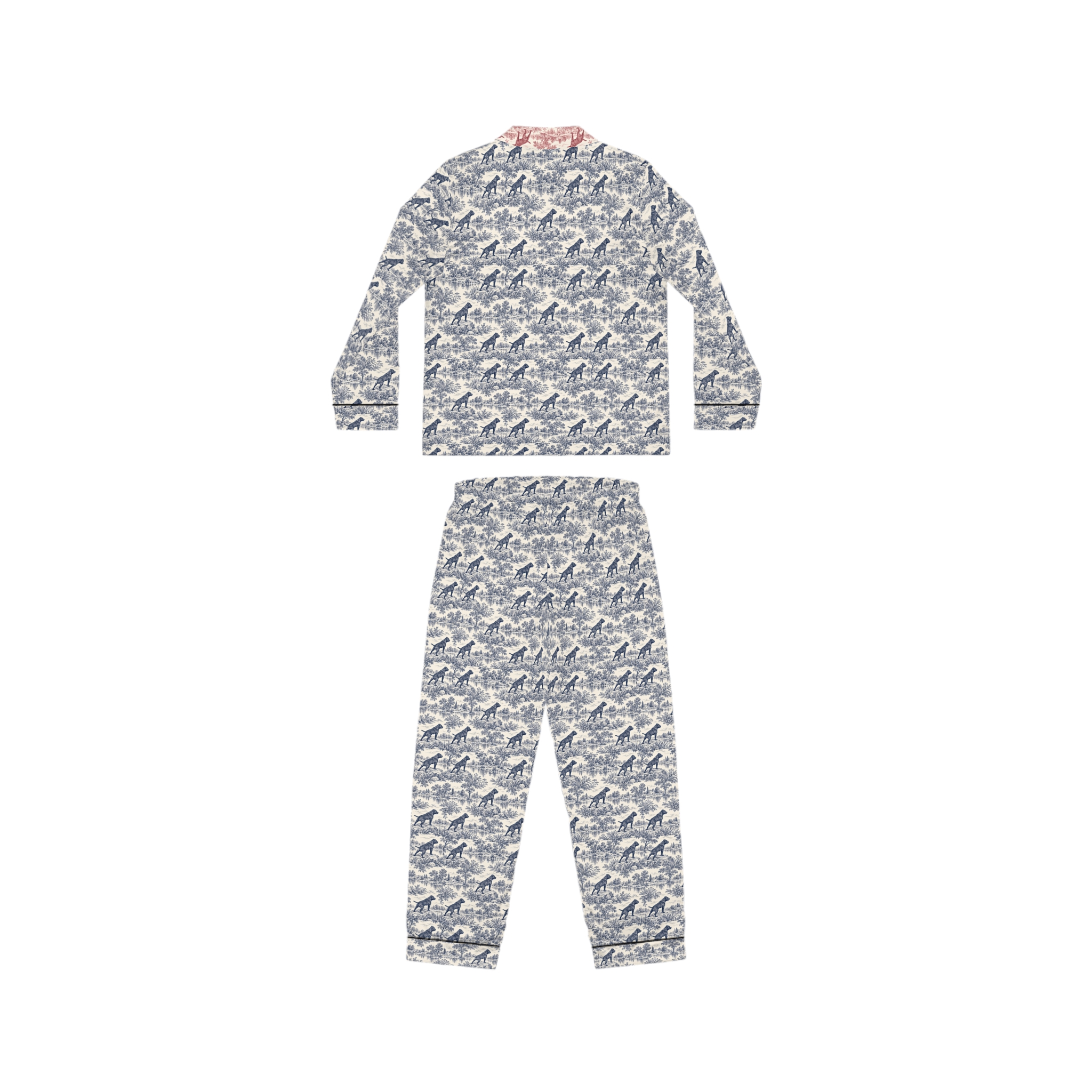 Satin Women's Pajama Set — Classic toile design with a stafford Sleepwear - Image 3
