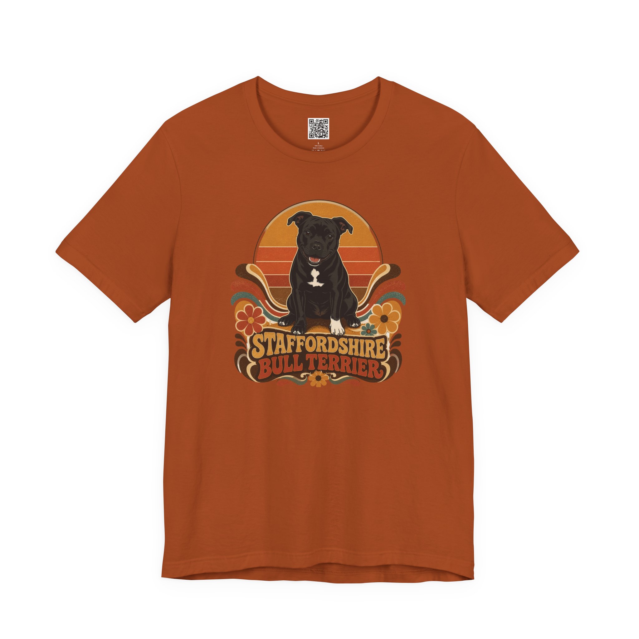 Stafford Puppy 70's style T‑Shirt by TSK - Image 5