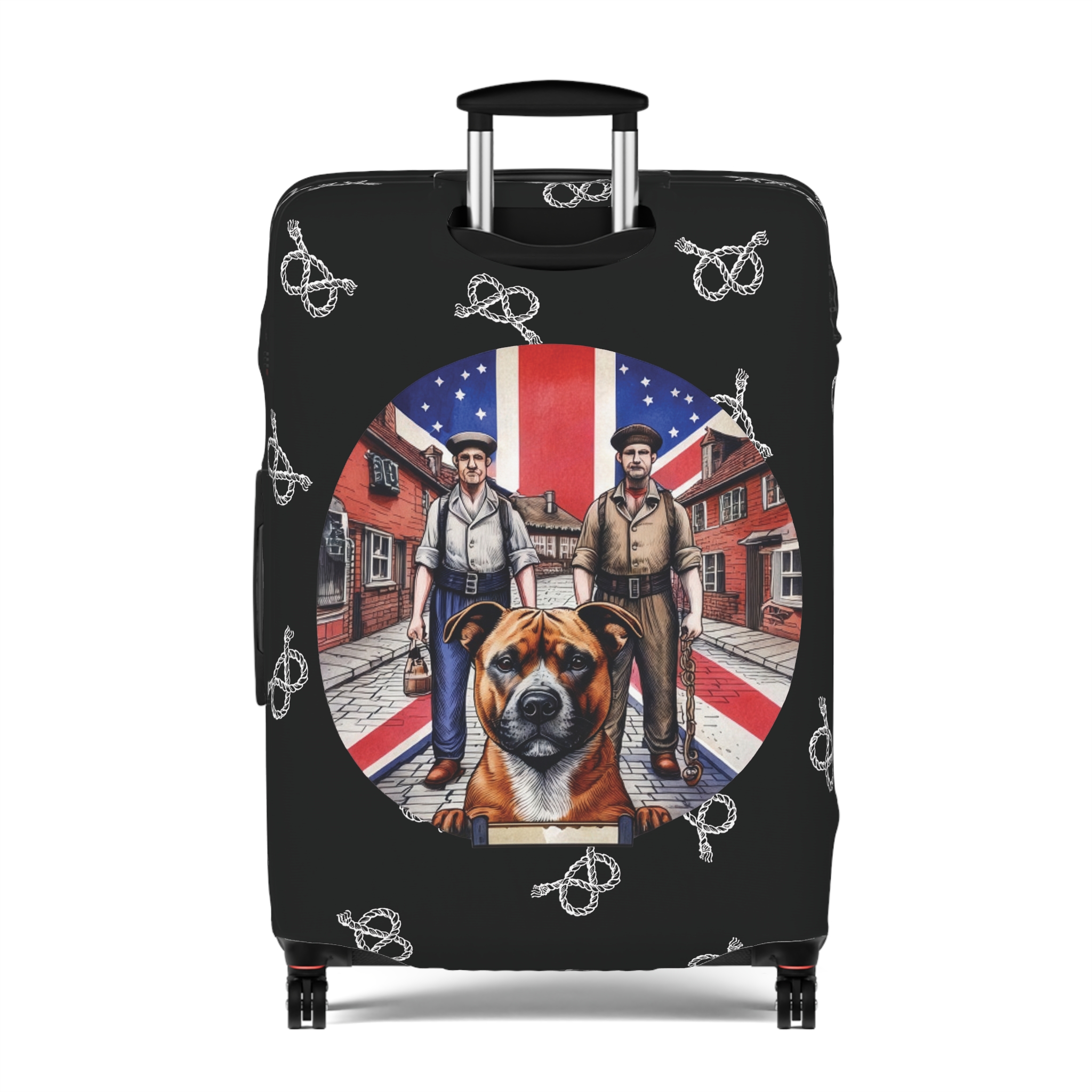 Stafford Union Jack Coal Miner Chain Maker Luggage Cover - Image 11