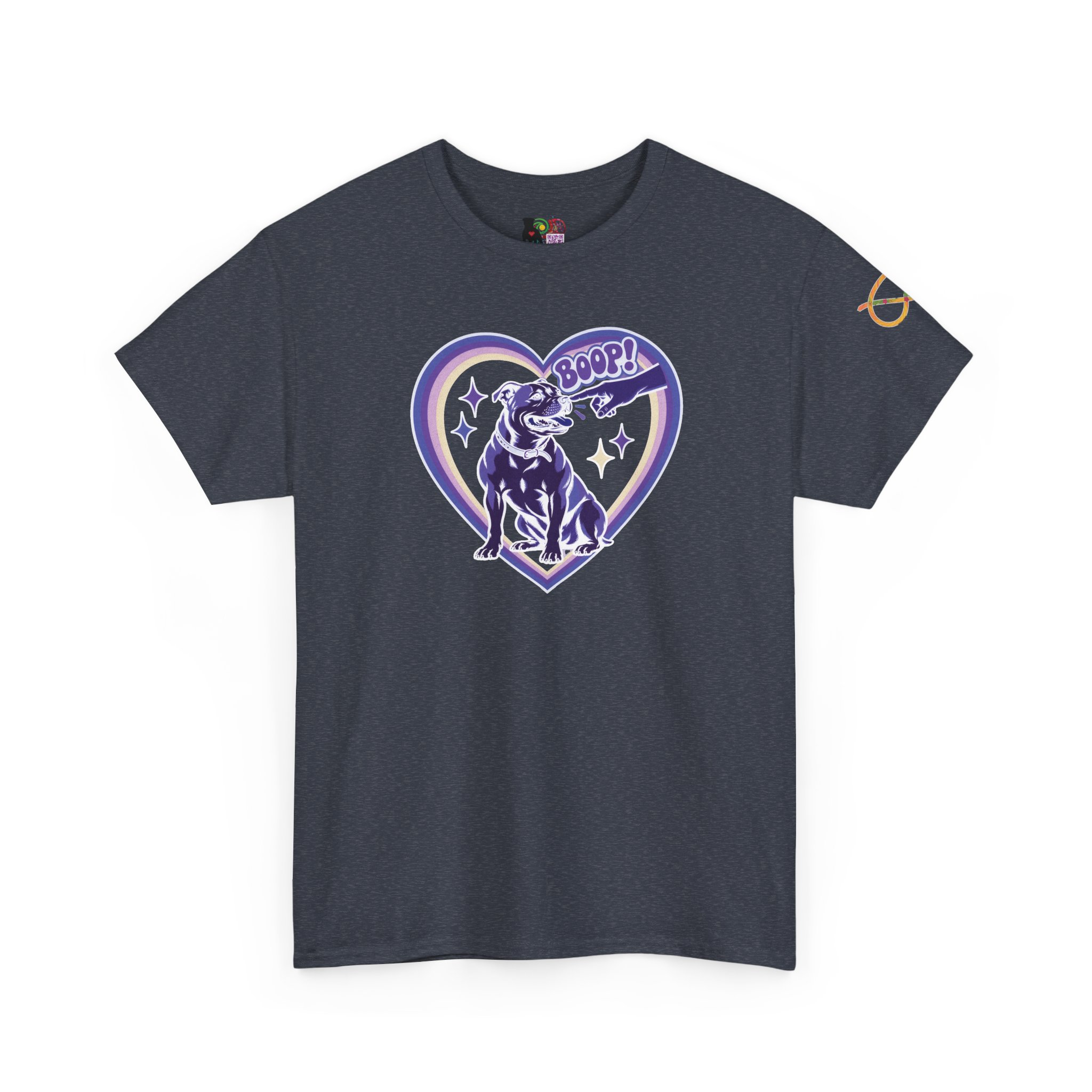Boop! Vintage Heart Stafford Tee — Cute Retro Stafford Graphic T-Shirt (dark) - Image 19