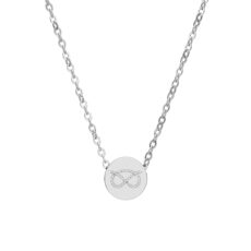 Stafford Knot Mini Circle Necklace (Engraving)