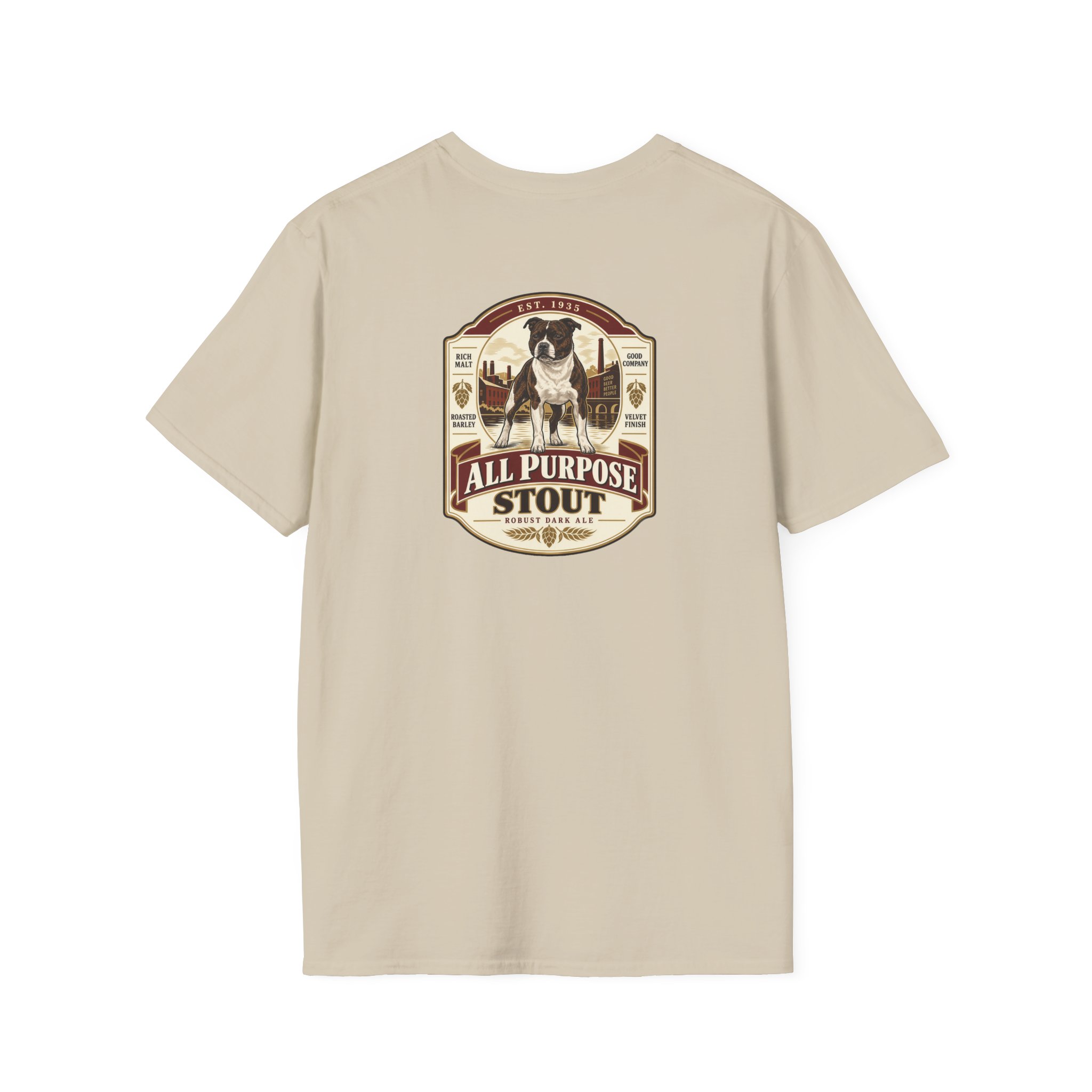 Vintage Beer Label - Stafford Softstyle T-Shirt - Image 12