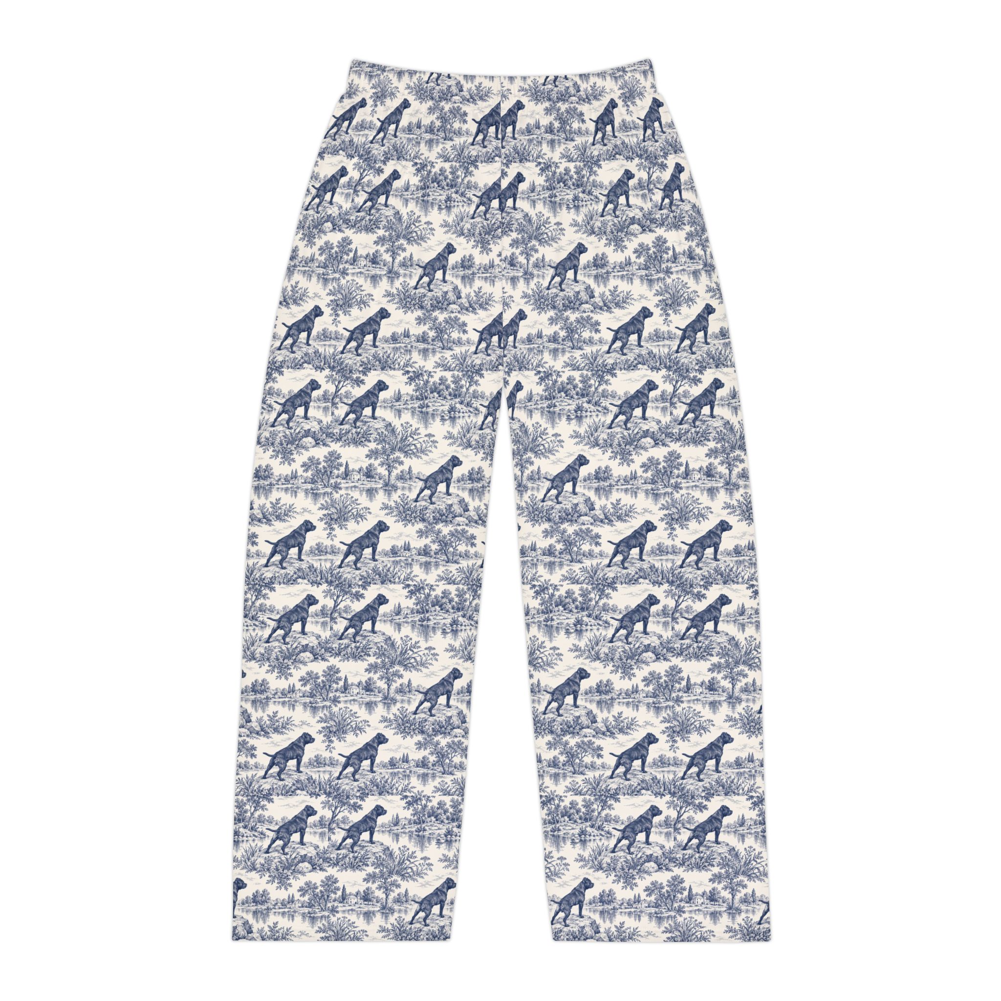 Men's Pajama Pants - Blue Toile with stafford Lounge Pants - Image 2