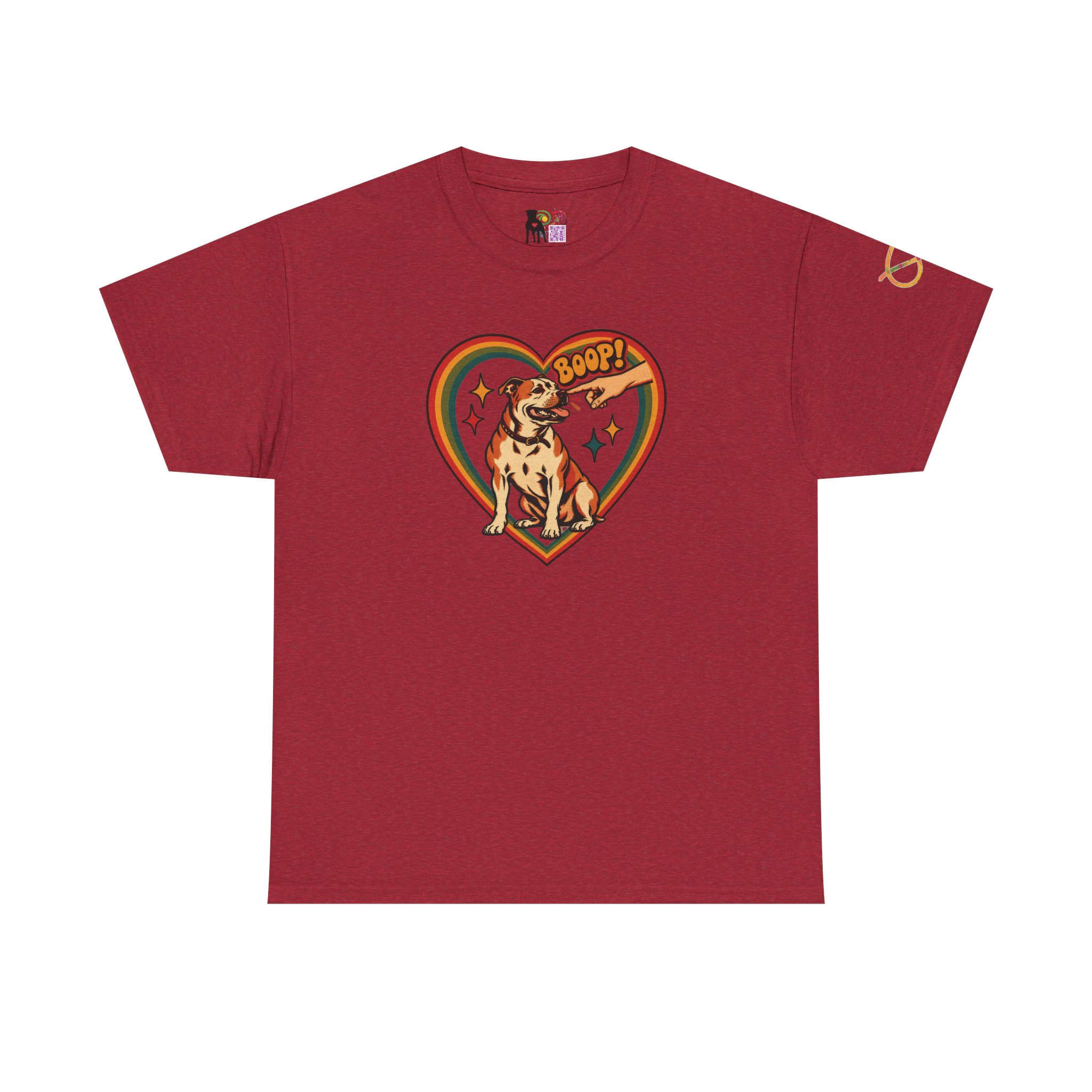 Boop! Vintage Heart Dog Tee — Cute Retro Pup Graphic T-Shirt - Image 21