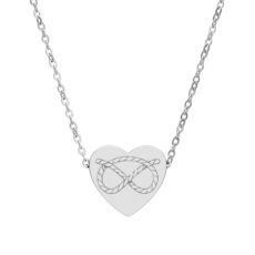 Stafford Knot Heart Necklace (Engraving)