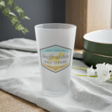 Stafford print Frosted Pint Glass, 16oz - Image 6