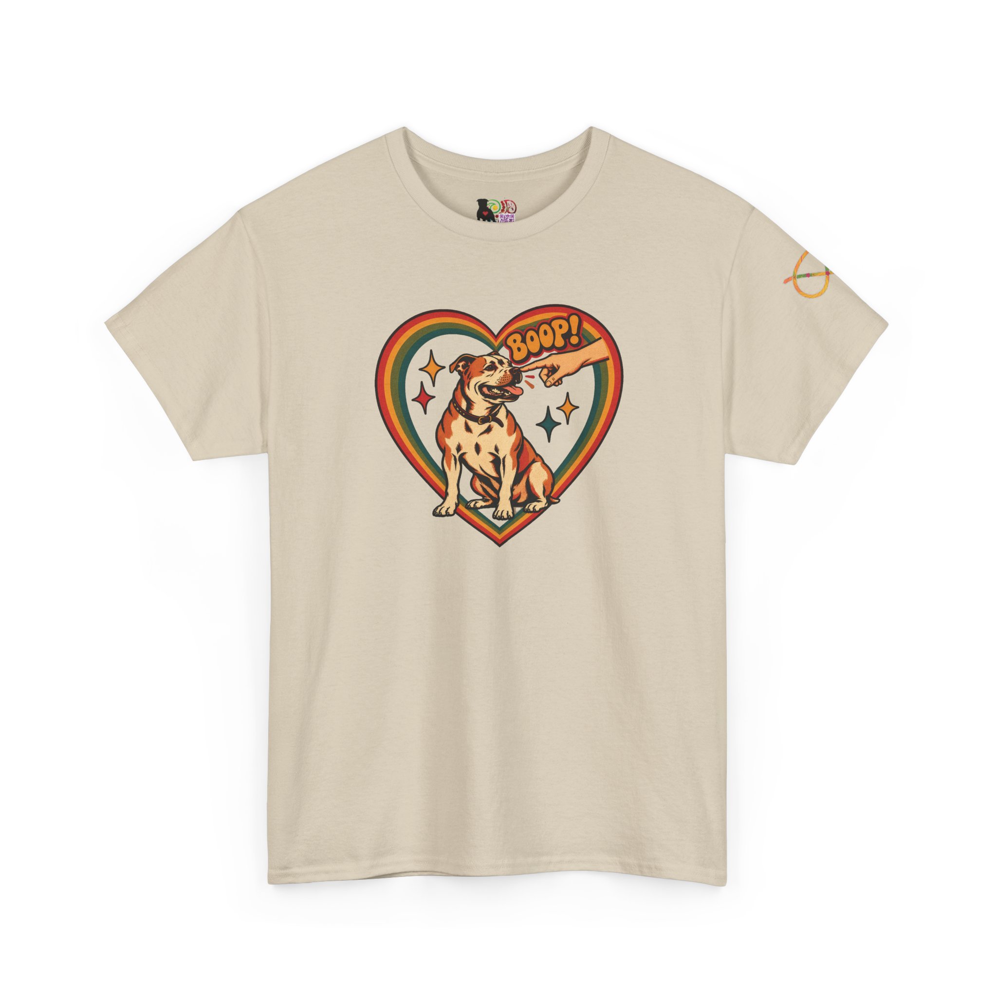 Boop! Vintage Heart Dog Tee — Cute Retro Pup Graphic T-Shirt - Image 7