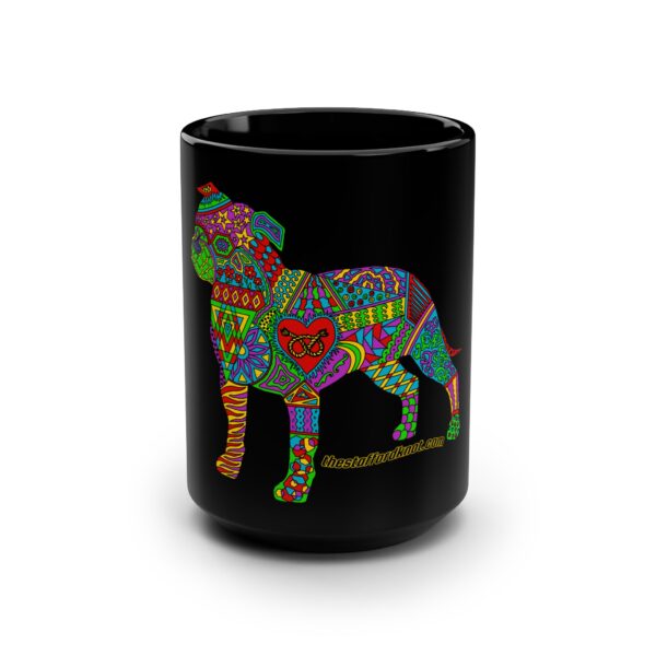 Colorful Stafford Black Mug, 15oz