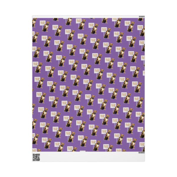 Purple Tell Your Stafford Hi Wrapping Papers - Image 6