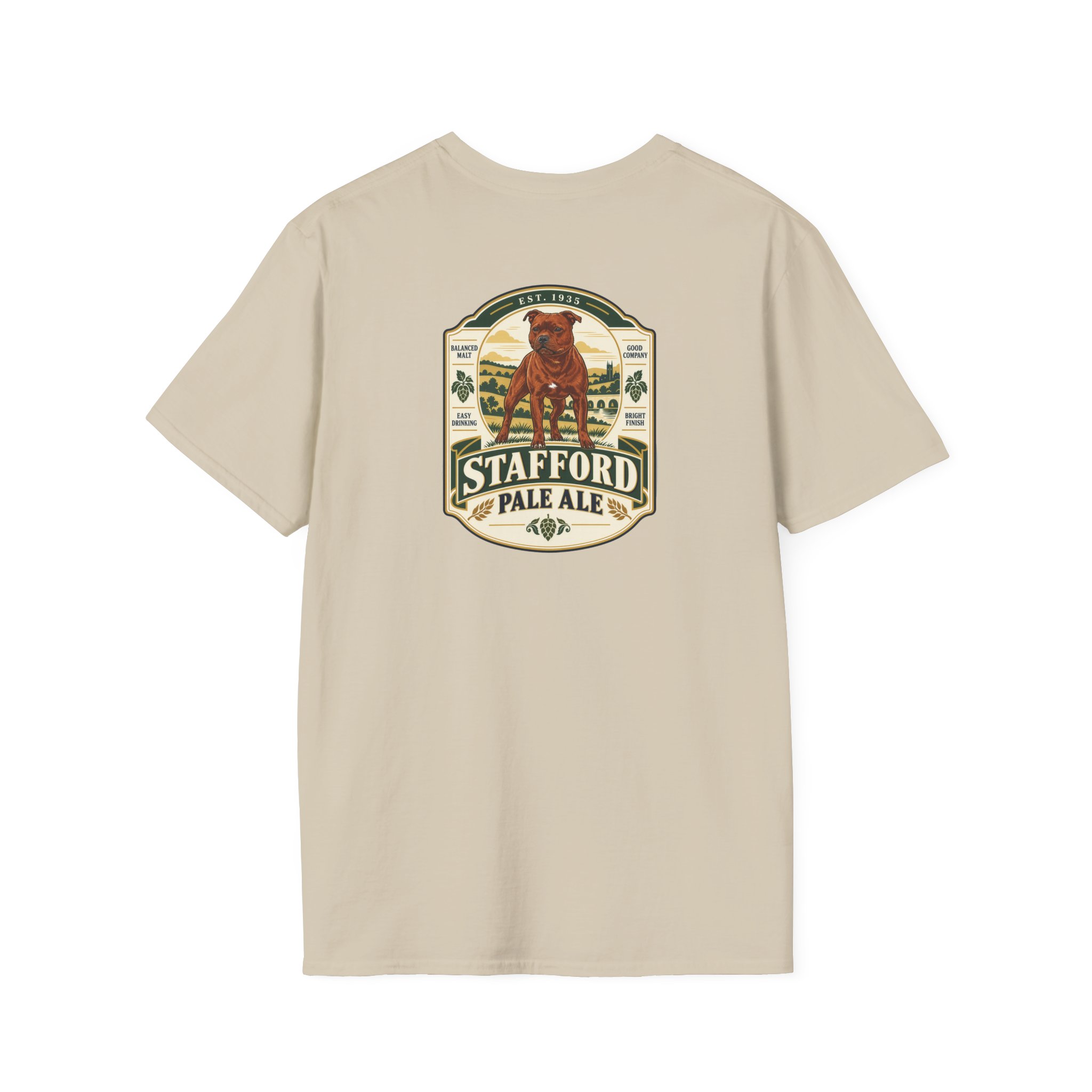 Vintage Beer Label - Stafford Softstyle T-Shirt - Image 11