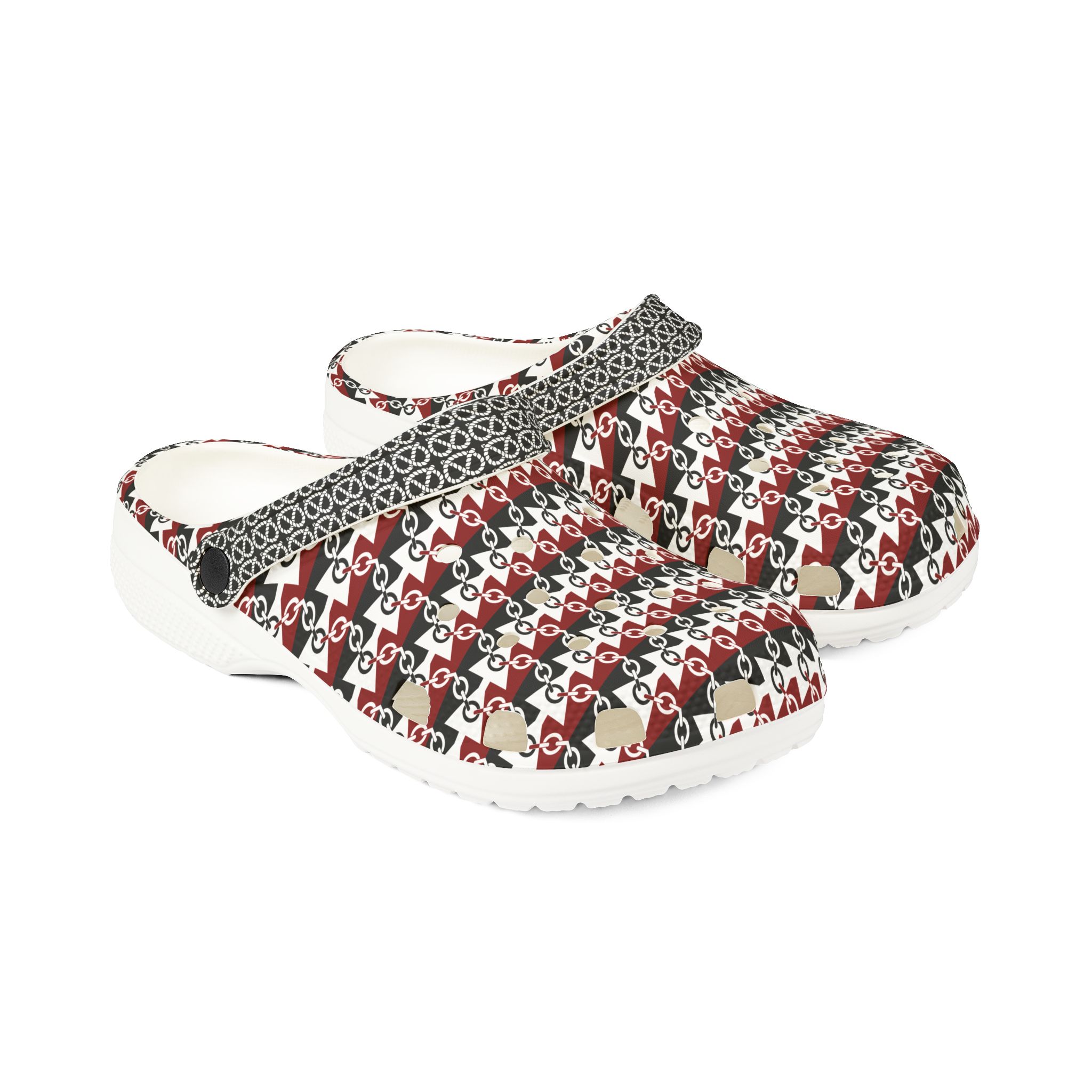 Black Country Flag design EVA Foam Clogs — Slip-On Shoes - Image 5