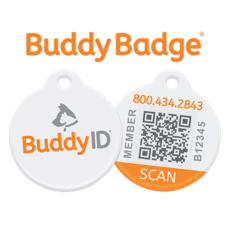 BuddyBadge® QR Collar Tag